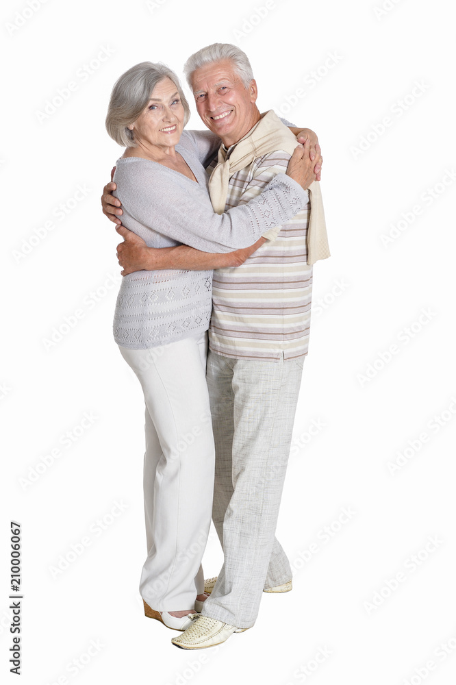 portrait of senior couple hugging portrait of senior couple hugging