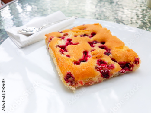 Cranberry Cookie on white p...