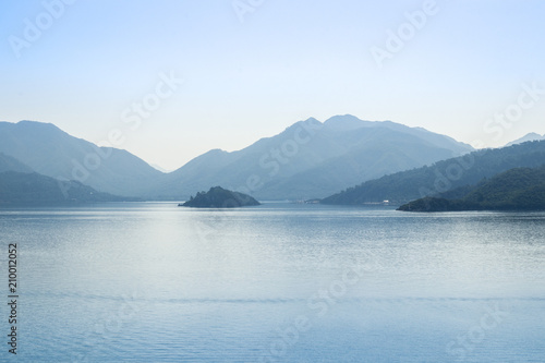 Beautiful landscape with boats and sea