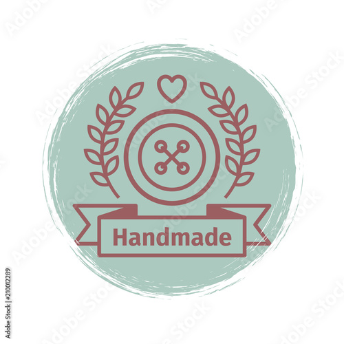 Grunge handmade logo design