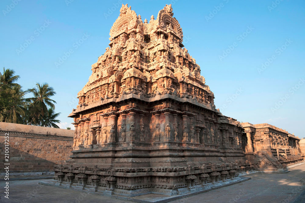 South East view of Deivanayaki Amman shrine, adjacent to Airavatesvara Temple, Darasuram, Tamil Nadu