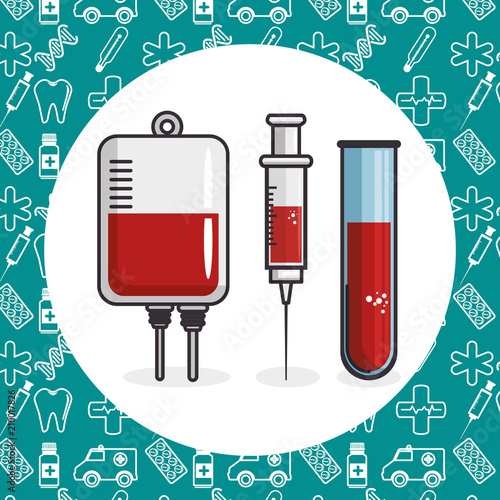 medical healthcare set icons vector illustration design