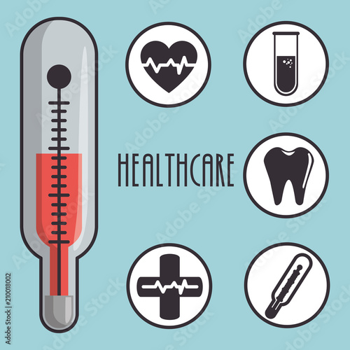 medical healthcare set icons vector illustration design