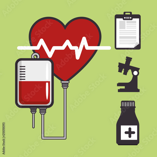 medical healthcare set icons vector illustration design