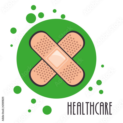 medical bandage healthcare icon vector illustration design