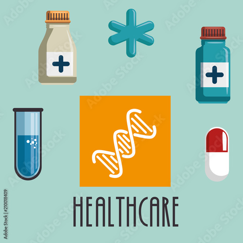 medical healthcare set icons vector illustration design