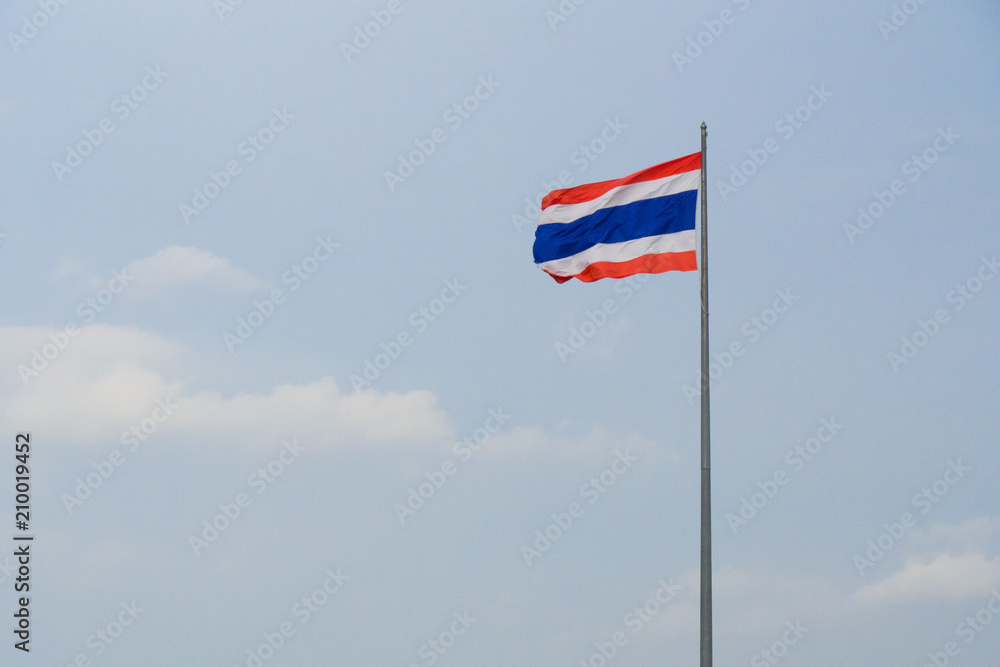 Fototapeta premium Thailand flag on the sky