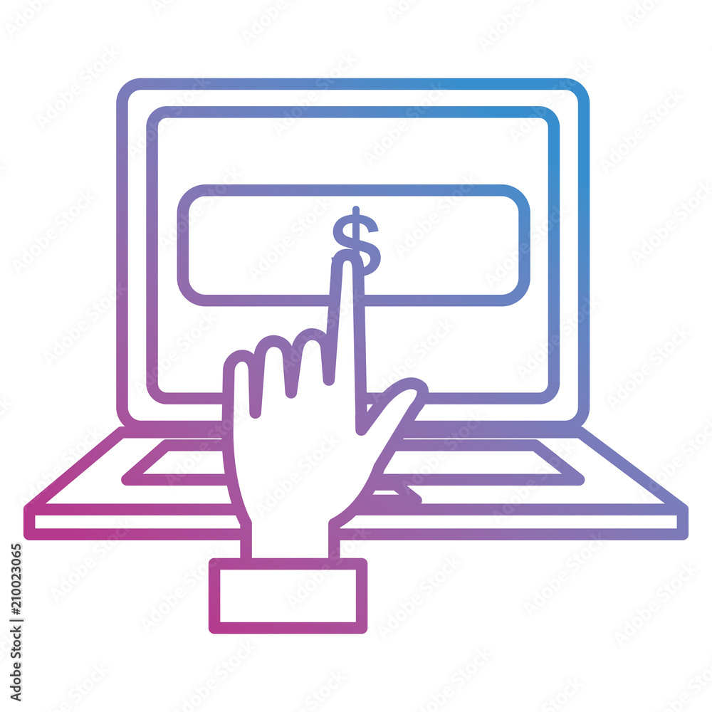 electronic commerce with laptop vector illustration design electronic commerce with laptop vector illustration design