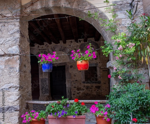 camerata cornello ancient medieval village in Italy photo