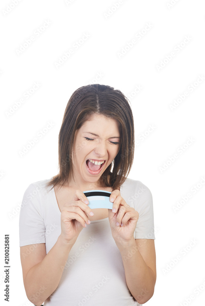 woman shopping online with credit card woman shopping online with credit card