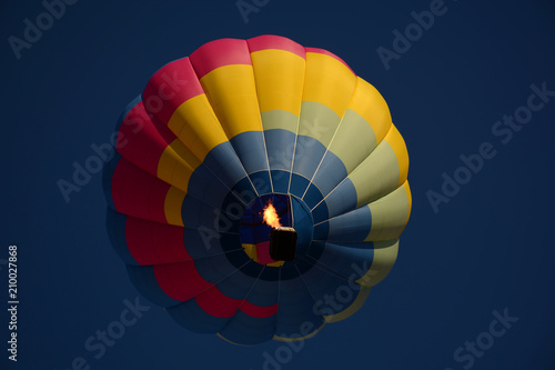 Hot air balloon colorful in sky