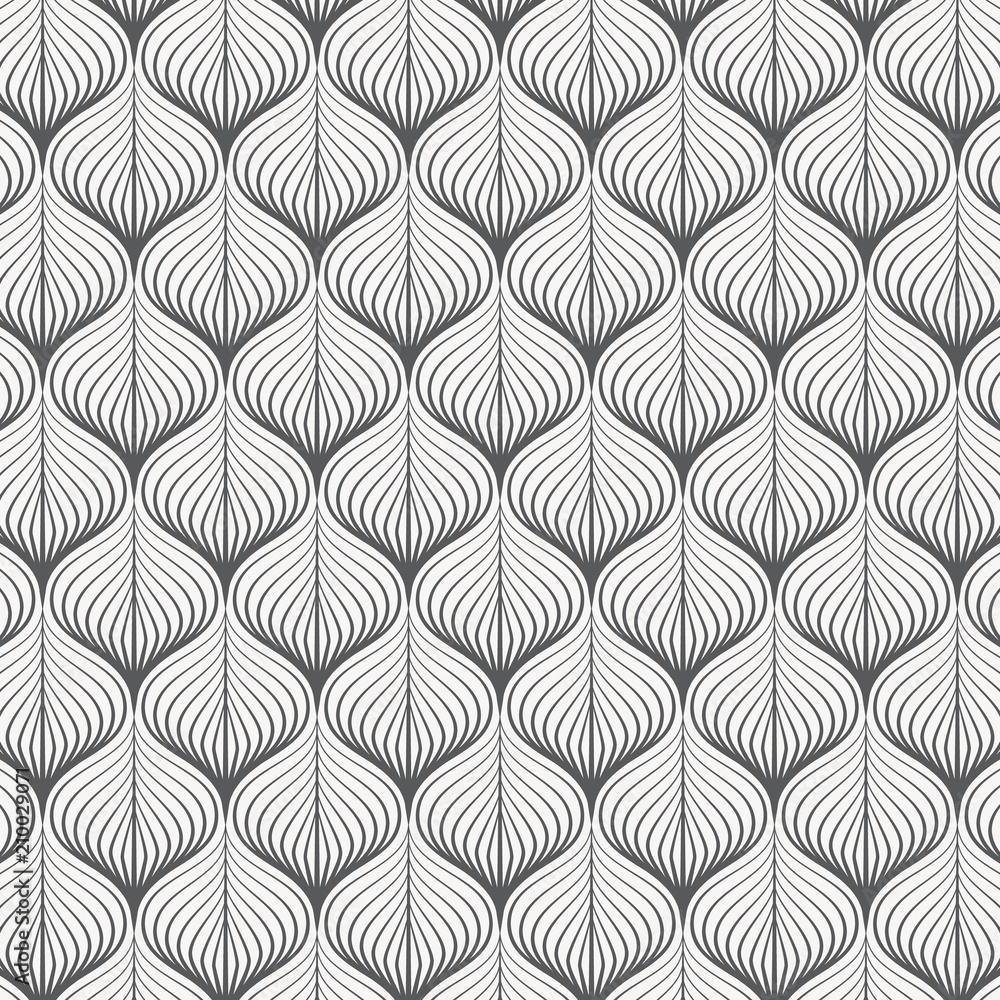 linear vector pattern, repeating linear abstract leaves on garland. pattern is on swatch panel linear vector pattern, repeating linear abstract leaves on garland. pattern is on swatch panel