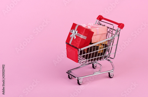 Gifts in shopping cart