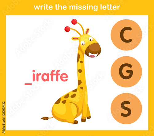 write the missing letter