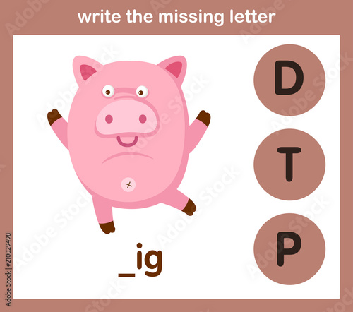 write the missing letter