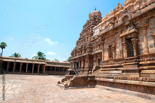 View of south west corner, Airavatesvara Temple, Darasuram, Tamil Nadu