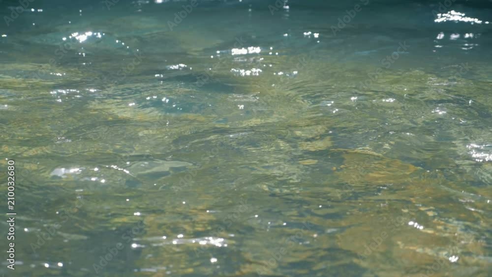 Clean water babbles, close up. Water surface with light getting reflected from it. Clean water babbles, close up. Water surface with light getting reflected from it.