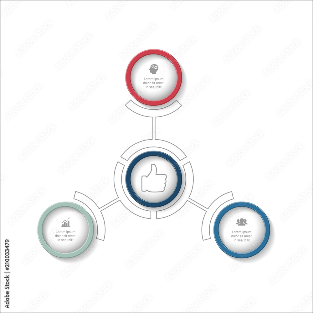 Vector infographic template for diagram, graph, presentation, chart, business concept with 3 options. Vector infographic template for diagram, graph, presentation, chart, business concept with 3 options.