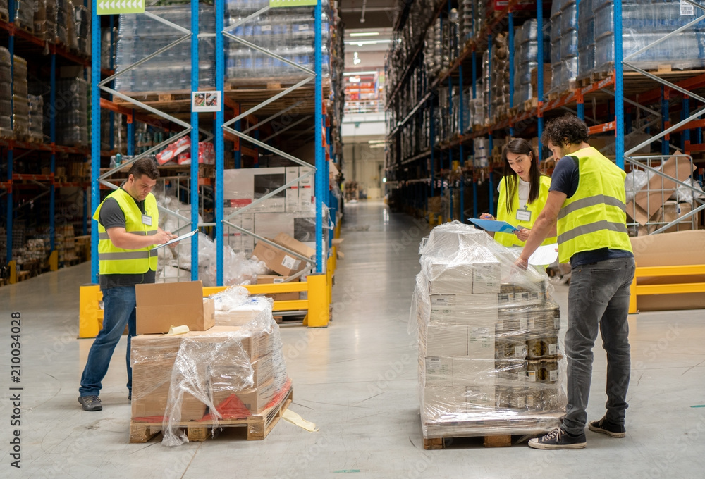 Working in warehouse Working in warehouse