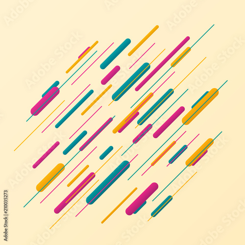 Abstract of colorful stripe line pattern background.