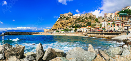 Italian summer holidays -Pizzo Calabro - beautiful coastal town in Calabria  Italy photo