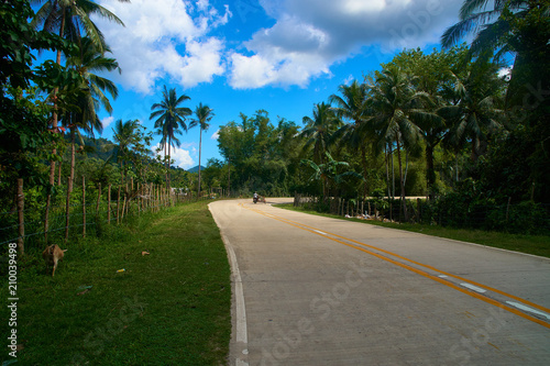 El Nido Palawan Philippines tropical road summer view