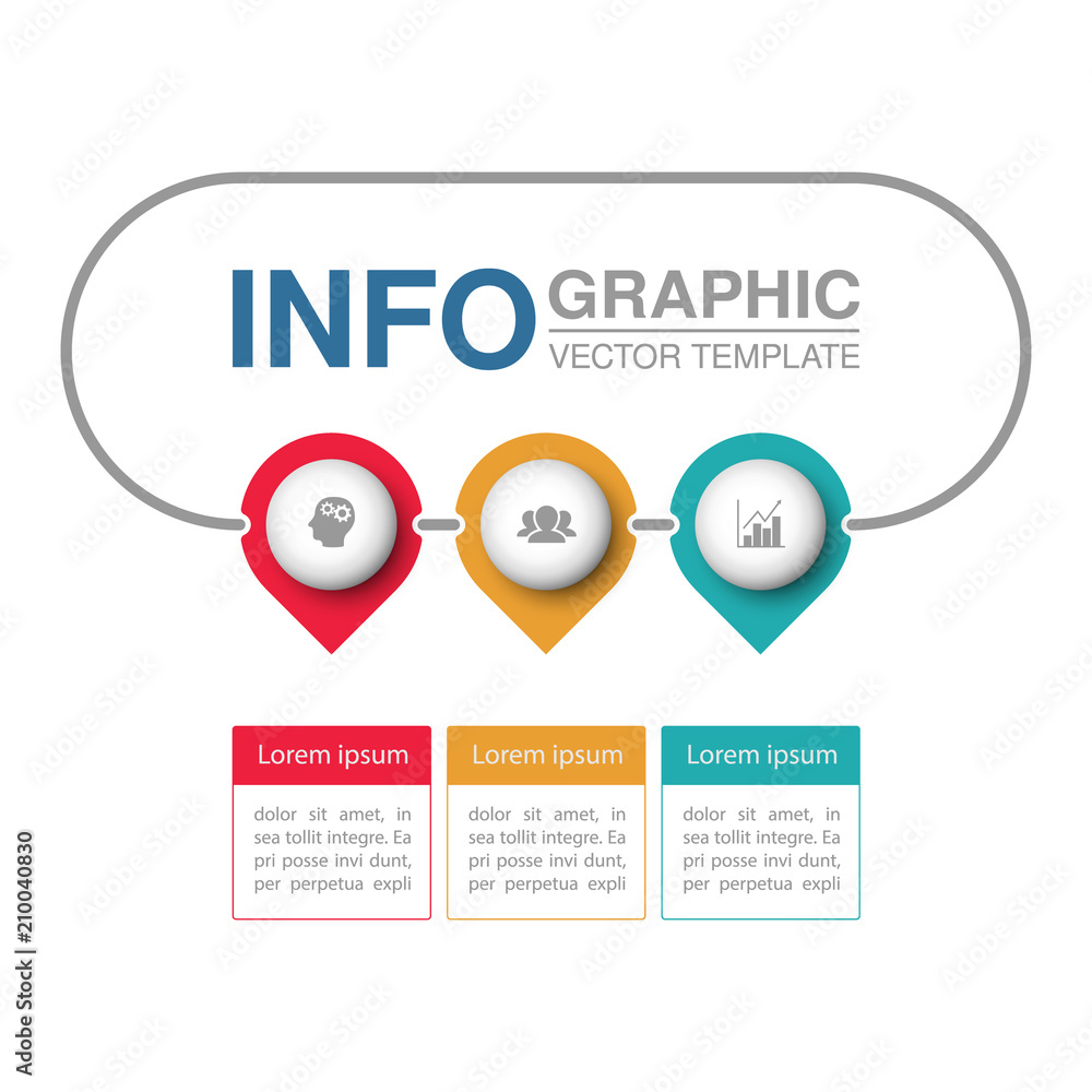 Vector infographic template for diagram, graph, presentation, chart, business concept with 3 options. Vector infographic template for diagram, graph, presentation, chart, business concept with 3 options.