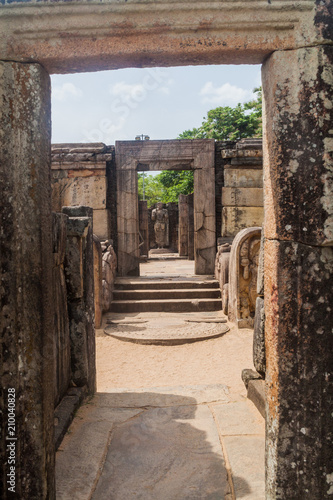 Hatadage  ancient relic shrine in the city Polonnaruwa  Sri Lanka