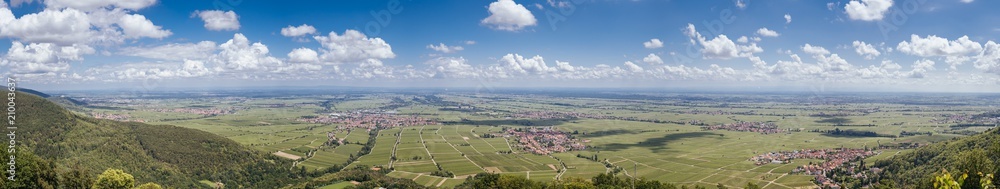 Panorama über Rheinland Pfalz