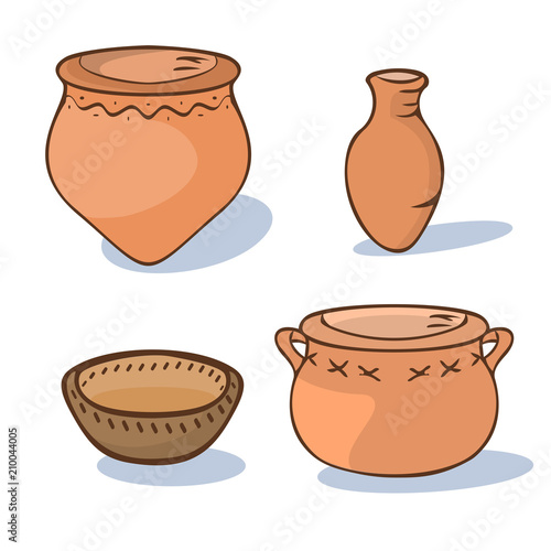 neolithic ceramics cartoon