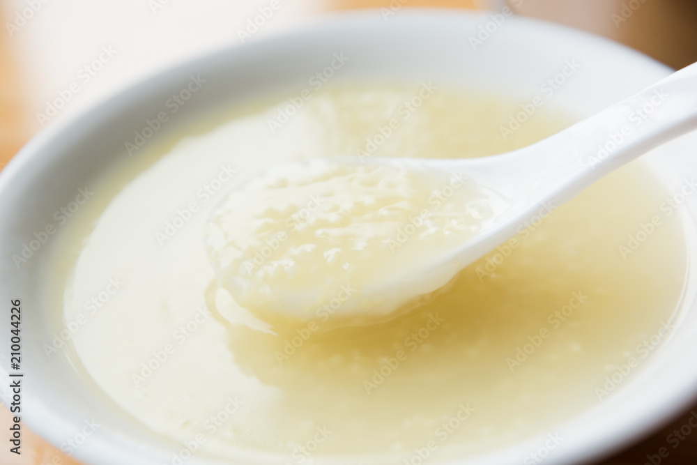 Chinese millet porridge. Close up. Chinese porridge. Chinese millet porridge. Close up. Chinese porridge.