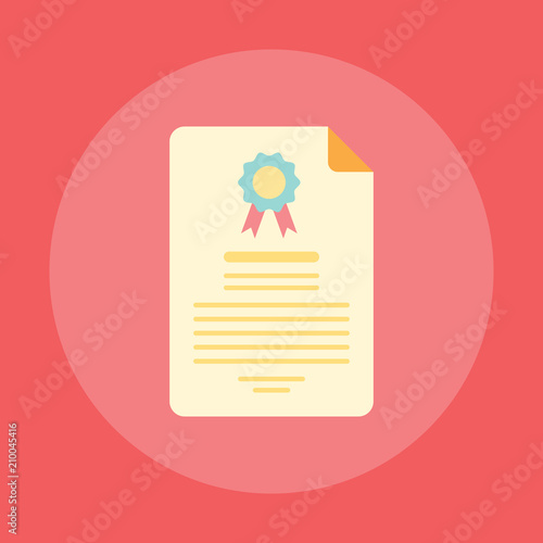 Certificate Document Icon