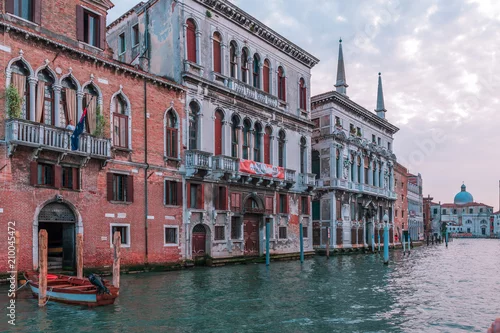 Obraz Kanały i łodzie, Wenecja Włochy