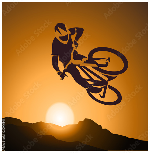 bicycle mtb trick jump