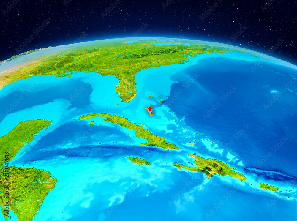 Bahamas from orbit