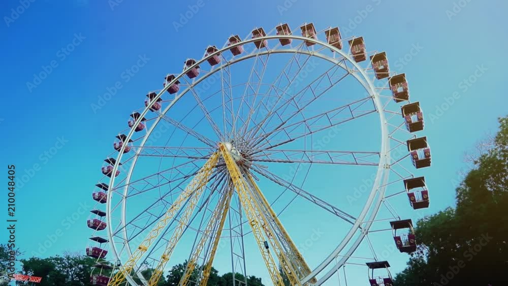 Ferris wheel is located in the fun park zone Ferris wheel is located in the fun park zone
