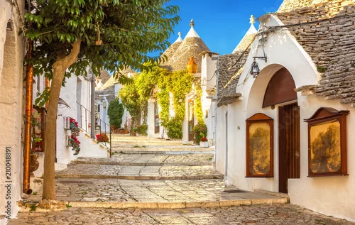 Obraz Alberobello Trulli Houses, Puglia, Włochy
