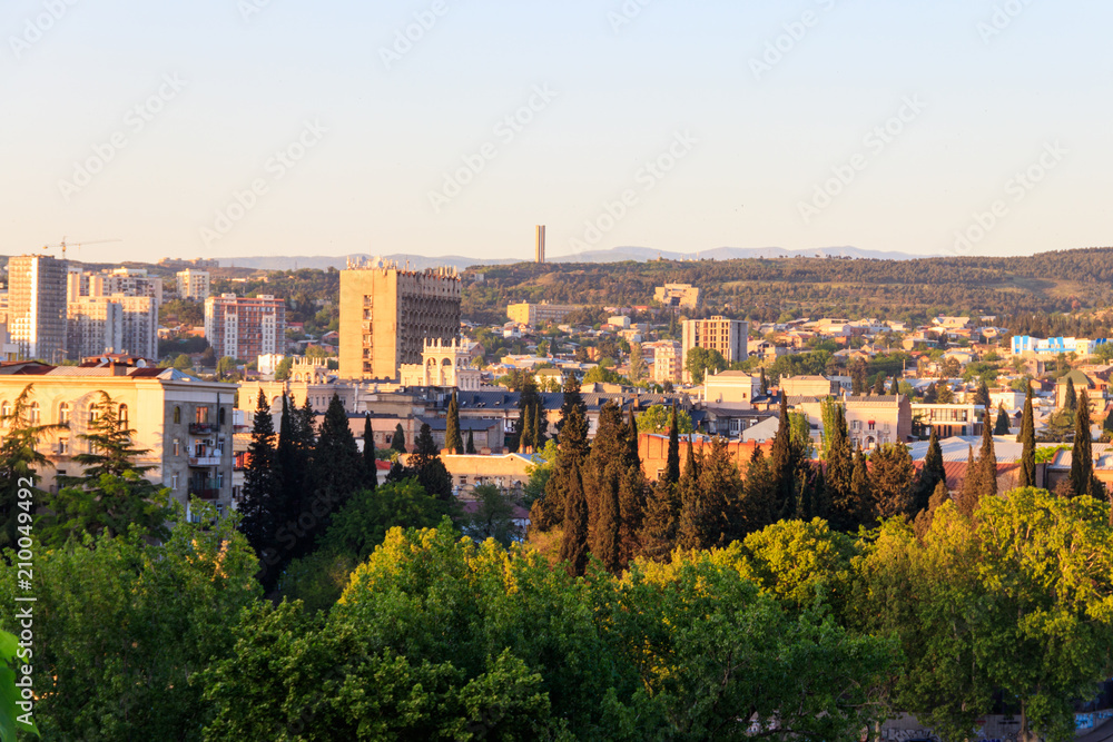 Fototapeta premium View of Tbilisi city, capital of Georgia