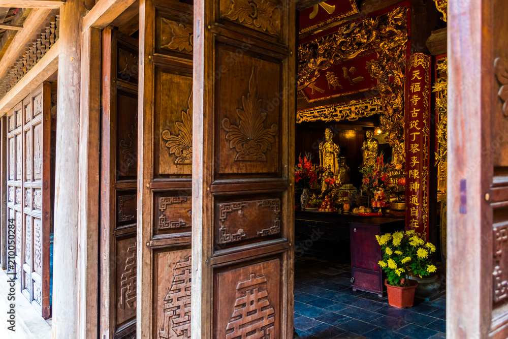 Mysterious temple of Trang An Unesco Landscape in Ninh Binh in Vietnam Mysterious temple of Trang An Unesco Landscape in Ninh Binh in Vietnam