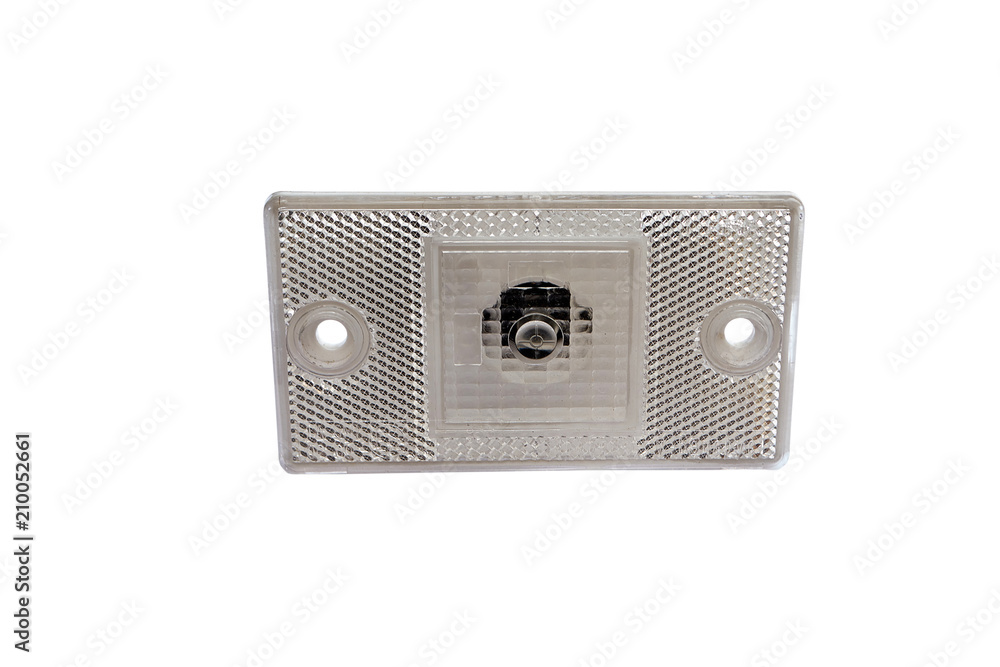 led truck marker light on isolated white background led truck marker light on isolated white background