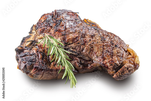 Картината върху платно Whole grilled T-bone steak with rosemary