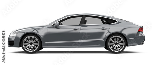 Luxury Sedan Car Isolated