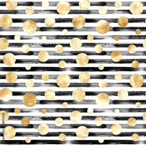 Abstract circles and stripe...