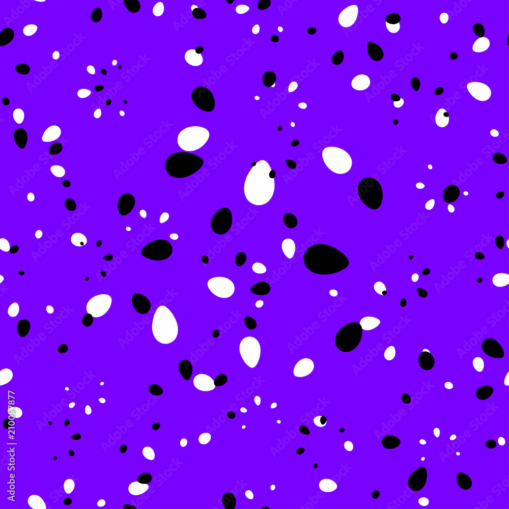 Abstract strict vector hand drawn floral seamless pattern in bla Abstract strict vector hand drawn floral seamless pattern in bla
