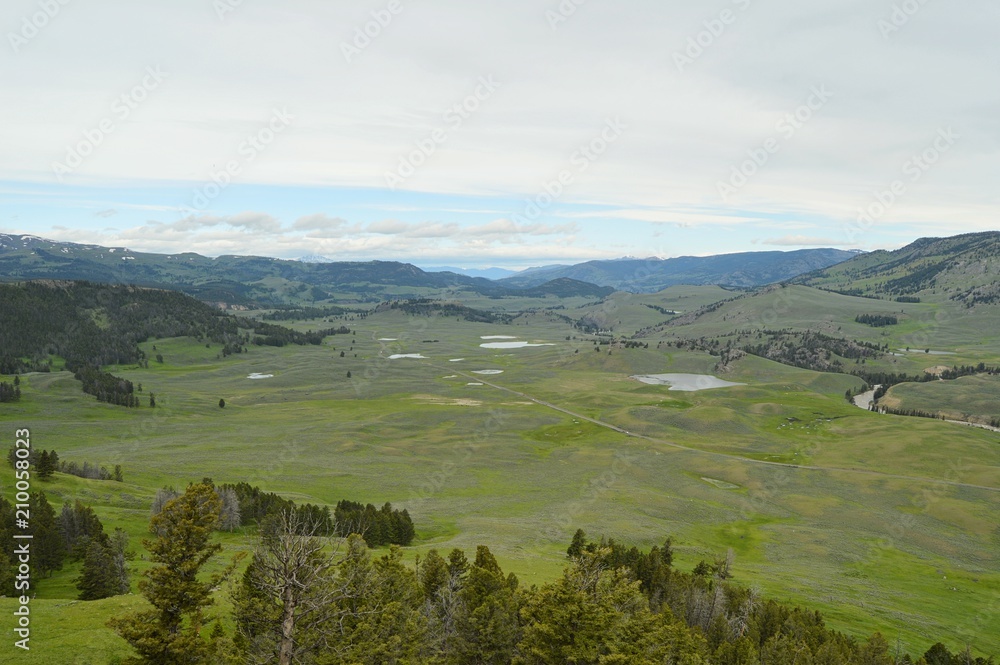 Fototapeta premium River Mountain overview