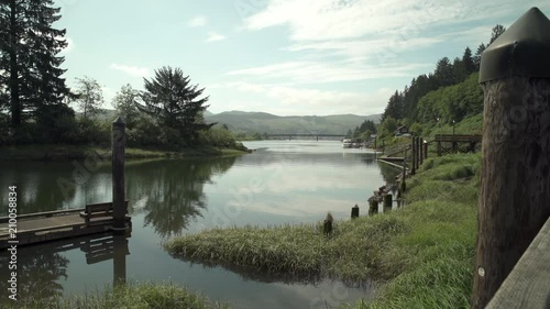 Nehalem River, Oregon 4K, UHD. The Nehalem River near the Oregon Coast, United States. 4K. UHD.
 photo