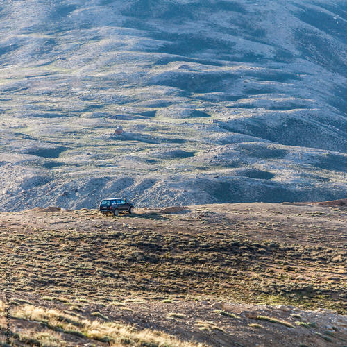 Nice Off-road vehicle at  Pamir Mountains photo