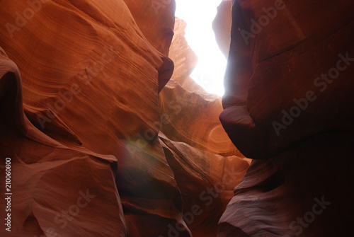 Famous sandstone canyon in Navajo reservation