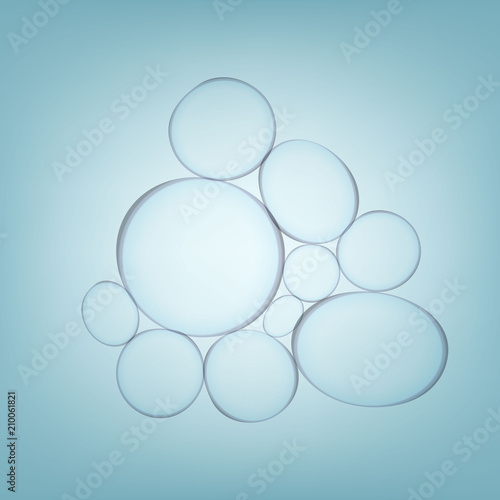 Creative vector illustration of life biology cell medicine scientific background. Art design science microscope macro close up top view banner. Abstract concept graphic molecular research dna element