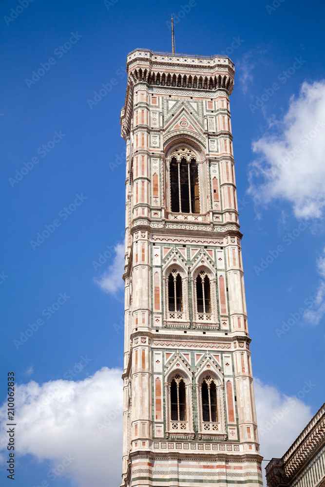Florence Cathedral Belltower exterior Florence Tuscany Italy